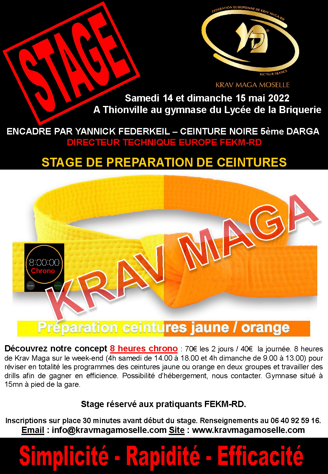 Programme ceinture jaune krav maga hot sale