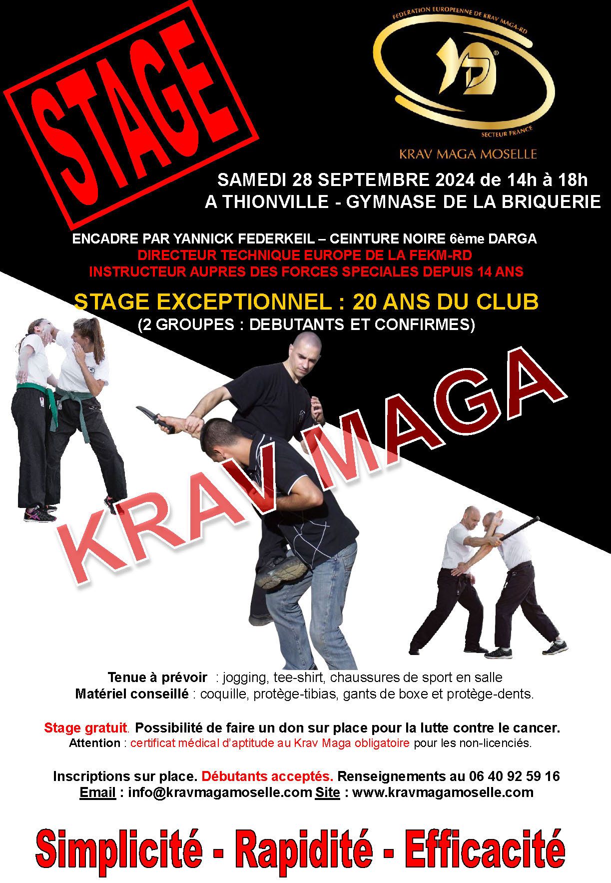 Stage exceptionnel pour les 20 ans du club